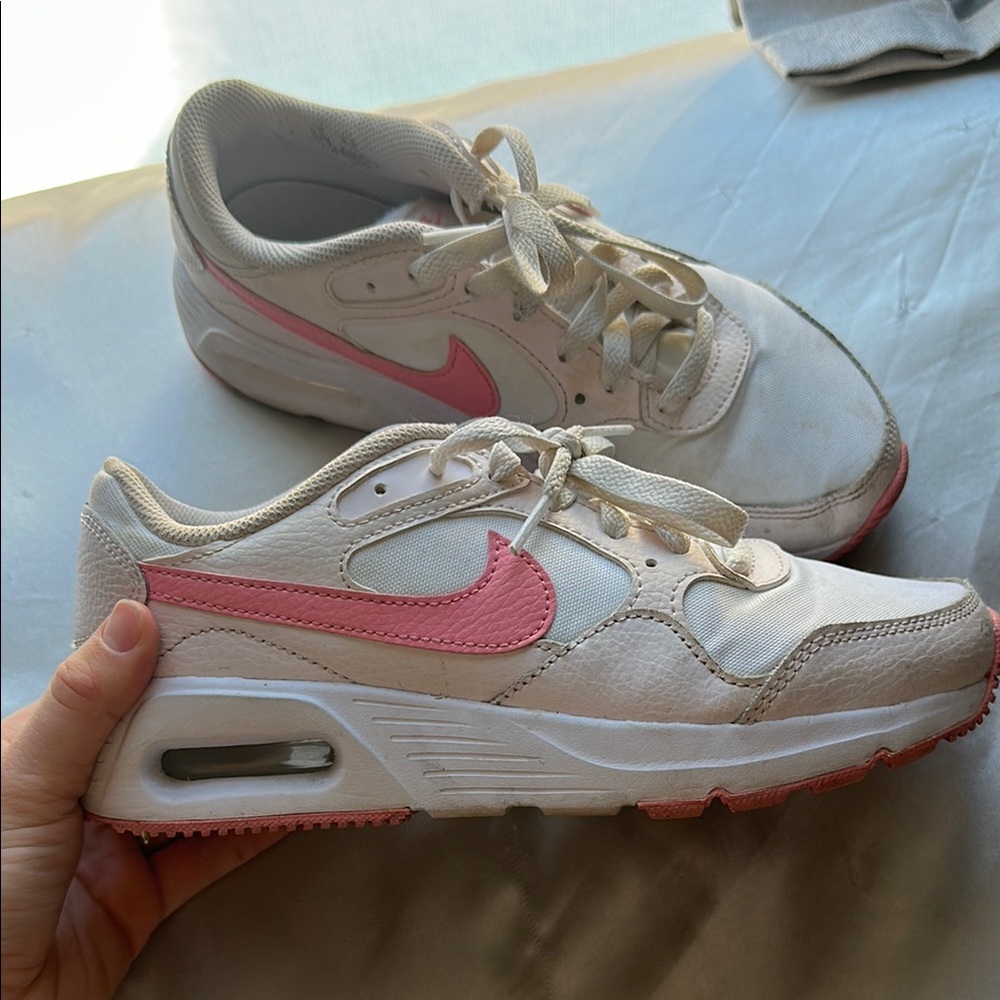 Nike Cream and Pink Air Max Sneakers